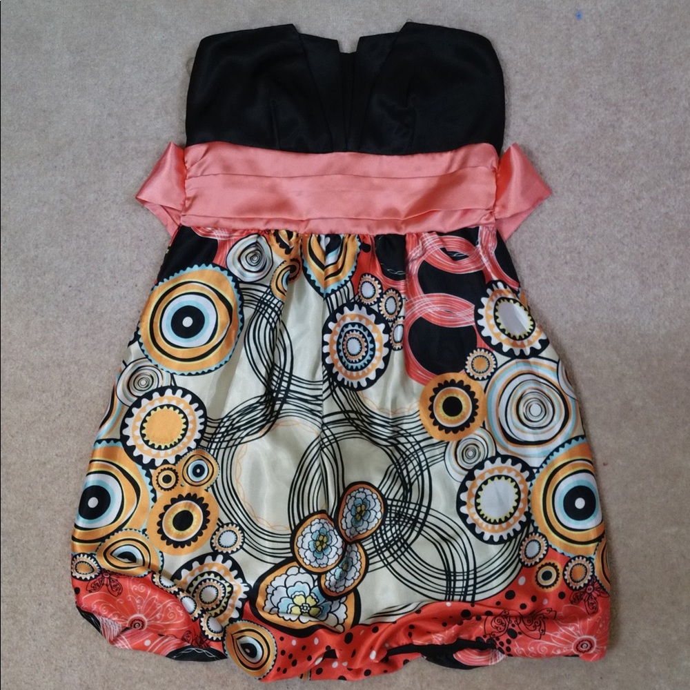 Cute Fit and Flare Back-tie Dress
